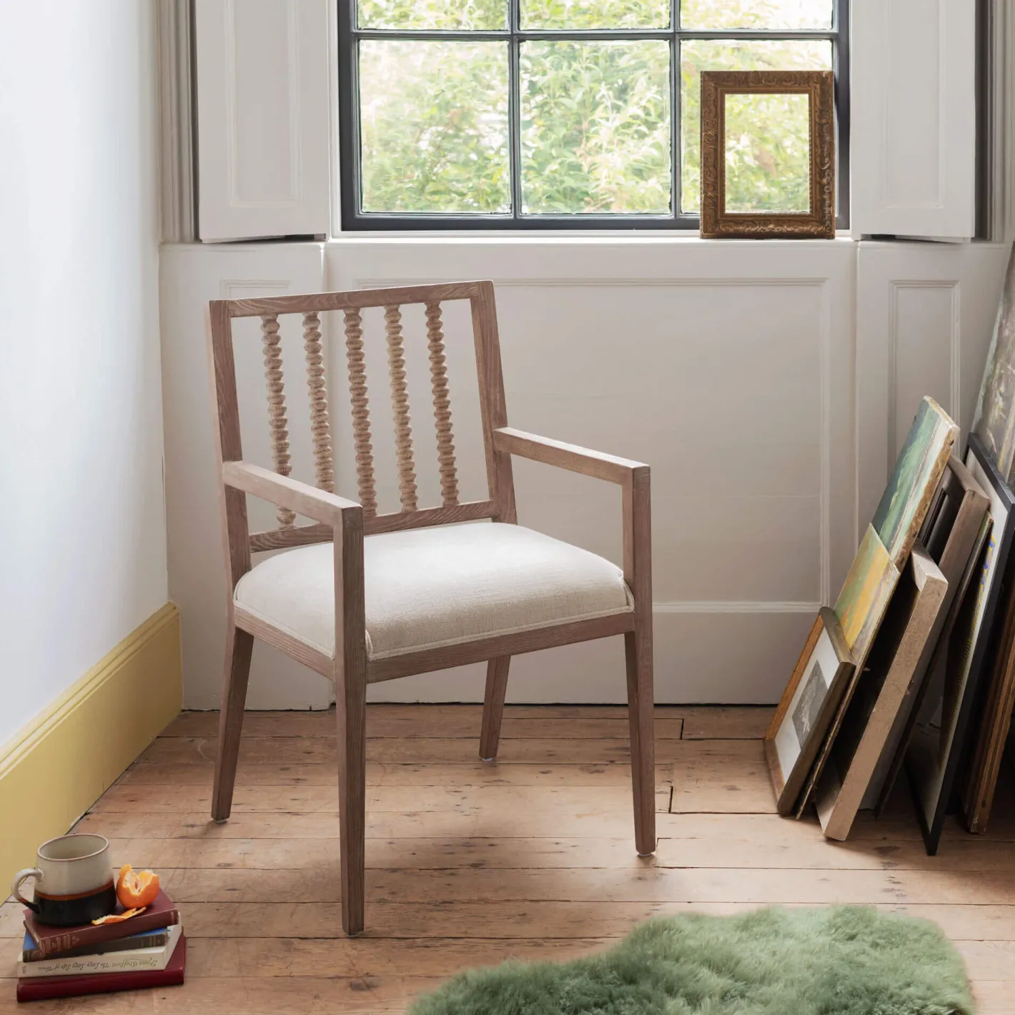 Graham & Green Armchairs<Abacus Linen Armchair