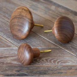 Graham & Green Bathroom Accessories|Coat Racks & Hooks<Acacia Wood Wall Hooks