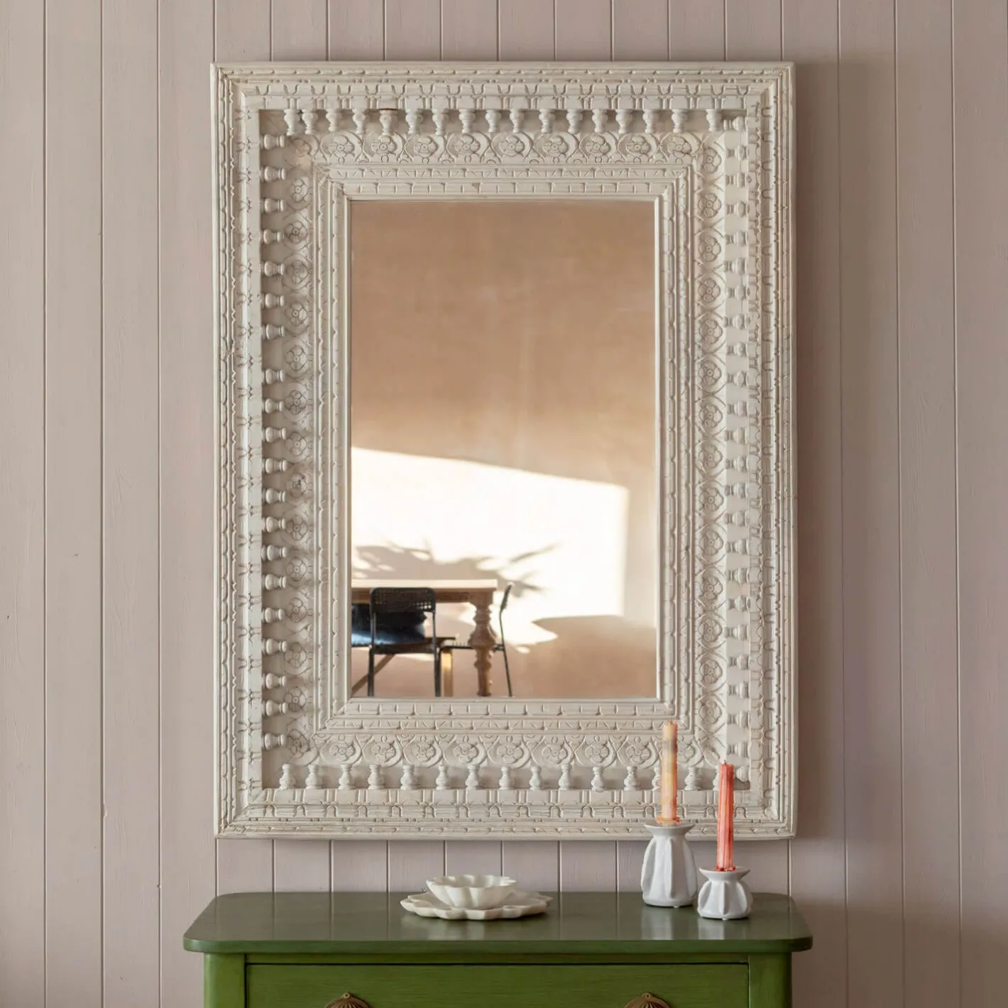 Graham & Green Wall Mirrors<Adah Wooden Carved Wall Mirror