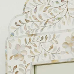 Graham & Green Overmantle Mirrors|Rectangular Mirrors<Adriana White Mother of Pearl Mirror