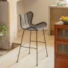 Graham & Green Stools<Alden Rattan Black Kitchen Stool