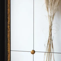 Graham & Green Overmantle Mirrors|Rectangular Mirrors<Alexander Black and Gold Rustic Portrait Mirror