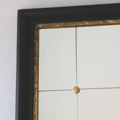 Graham & Green Overmantle Mirrors|Rectangular Mirrors<Alexander Black and Gold Rustic Portrait Mirror