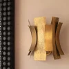 Graham & Green Wall Lights & Sconces<Alonso Gold Curve Wall Light