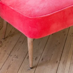 Graham & Green Cocktail Chairs<Alpana Coral Velvet Cocktail Chair