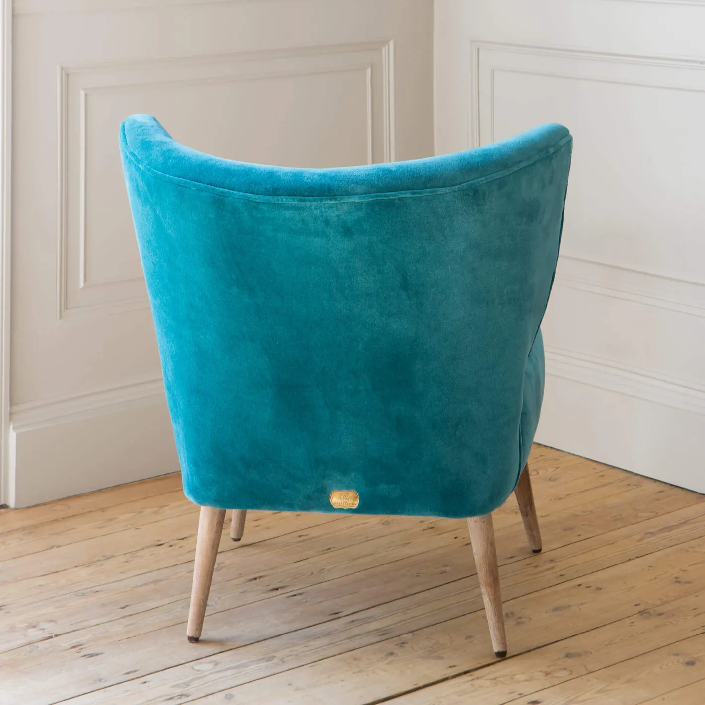 Graham & Green Cocktail Chairs<Alpana Teal Velvet Cocktail Chair