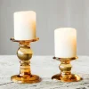 Graham & Green Candle Holders & Candles<Amber Glass Candle Holders