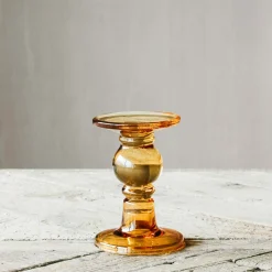 Graham & Green Candle Holders & Candles<Amber Glass Candle Holders