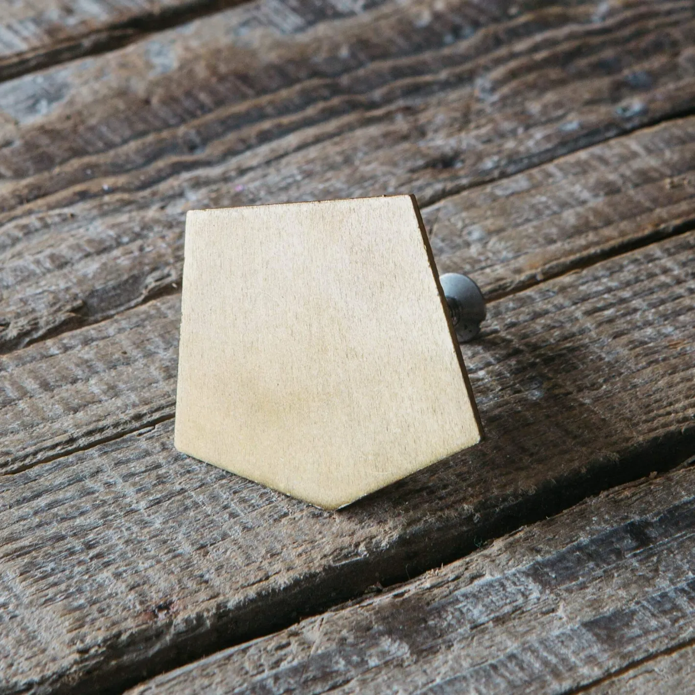 Graham & Green Knobs & Handles<Angular Brass Plated Knob