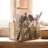 Graham & Green Outdoor Dining|Kitchen Accessories<Antique Brass Cutlery Holder