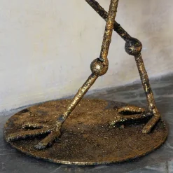 Graham & Green Candle Holders & Candles<Antique Brass Flamingo Candle Holder