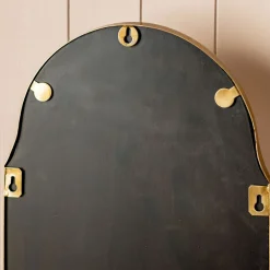 Graham & Green Bathroom Mirrors|Bathroom Mirrors<Antique Brass Mirror with Shelf