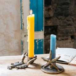 Graham & Green Candle Holders & Candles<Antique Brass Starfish Candle Holder
