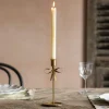 Graham & Green Candle Holders & Candles<Antique Brass Tall Candle Holder