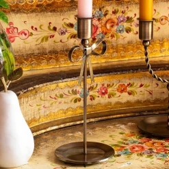 Graham & Green Candle Holders & Candles<Antique Brass Tall Candle Holder