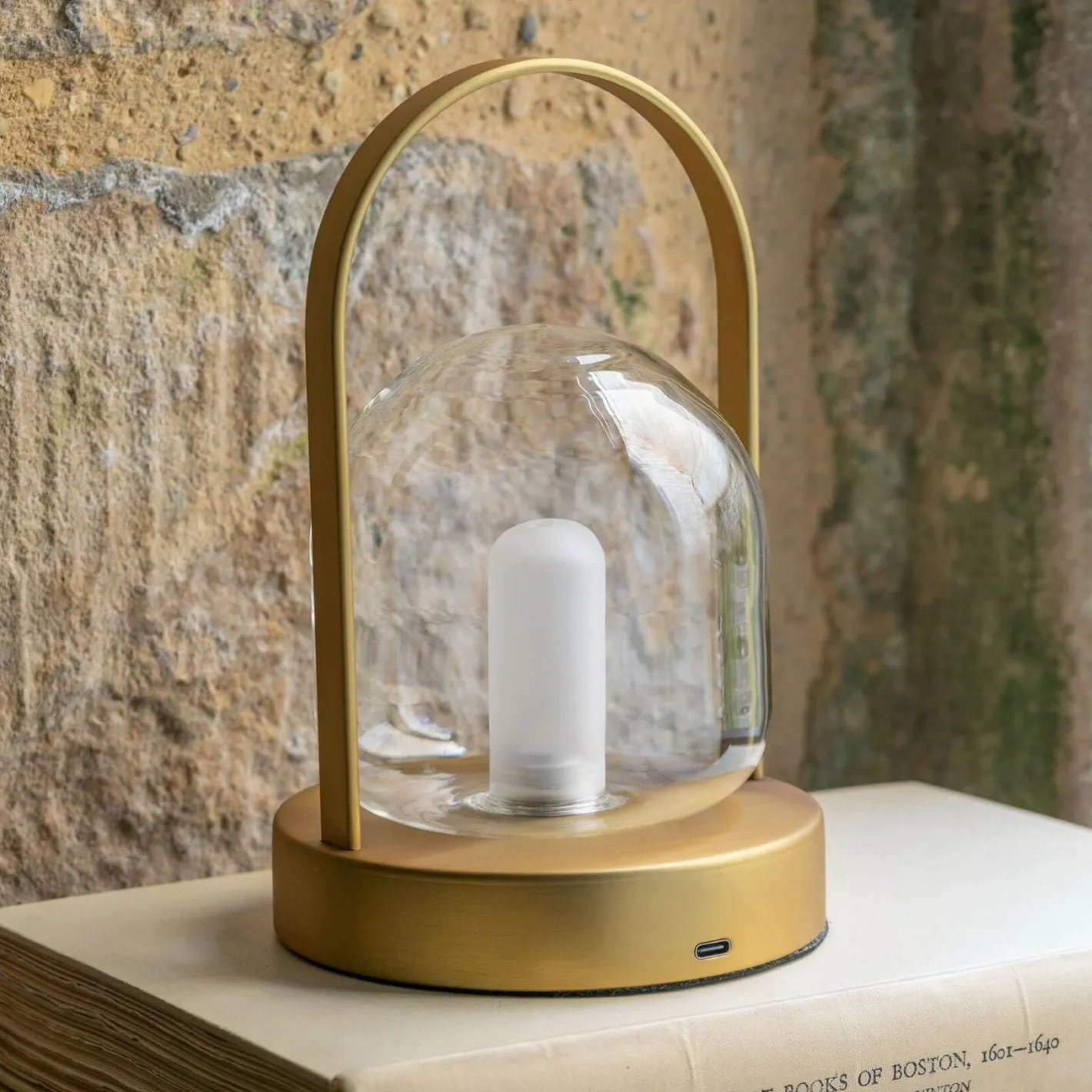 Graham & Green Table Lamps<Antiqued Bronze Dome LED Table Lamp