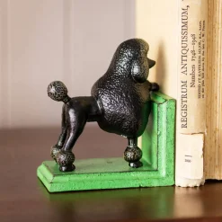Graham & Green Bookends & Paperweights<Antiqued Cast Iron Black Poodle Bookends