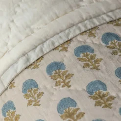 Graham & Green Quilts & Bedding<Antiqued Floral Block Printed Quilts