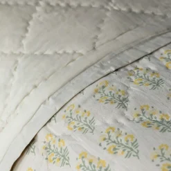 Graham & Green Quilts & Bedding<Antiqued Floral Block Printed Quilts
