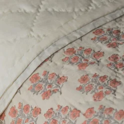 Graham & Green Quilts & Bedding<Antiqued Floral Block Printed Quilts