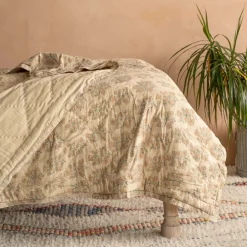 Graham & Green Quilts & Bedding<Antiqued Floral Block Printed Quilts