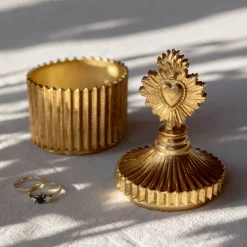 Graham & Green Decorative Accessories|Jewellery Boxes & Trinket Trays<Antiqued Gold Ex-Voto Heart Trinket Box