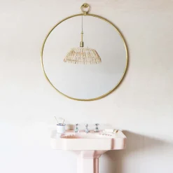 Graham & Green Bathroom Mirrors|Bathroom Mirrors<Antiqued Gold Pendant Mirrors