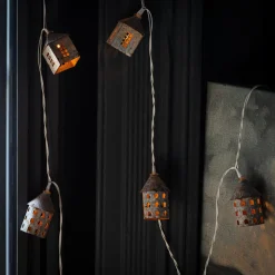 Graham & Green String Lights<Antiqued Winter Village Garland