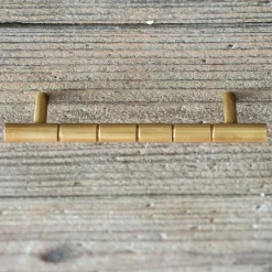 Graham & Green Knobs & Handles<Antique Gold Notch Long Handle