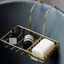 Graham & Green Bathroom Accessories<Antique Gold Side of the Bath Caddy