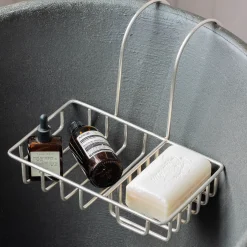 Graham & Green Bathroom Accessories<Antique Silver Side of the Bath Caddy