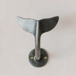 Graham & Green Bathroom Accessories|Coat Racks & Hooks<Antique Silver Whale Tail Hook