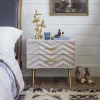Graham & Green Bedside Tables<Ariella Chevron Large Bedside Table