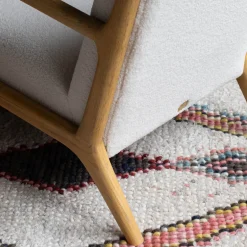 Graham & Green Armchairs<Ashton Chalk Bouclé Armchair