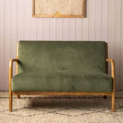 Graham & Green Ready To Go Sofas<Ashton Two Seater Moss Green Sofa