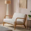 Graham & Green Ready To Go Sofas<Ashton Two Seater White Bouclé Sofa