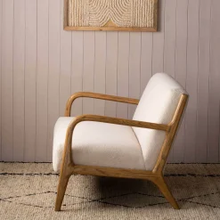 Graham & Green Ready To Go Sofas<Ashton Two Seater White Bouclé Sofa