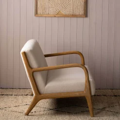 Graham & Green Ready To Go Sofas<Ashton Two Seater White Bouclé Sofa