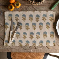 Graham & Green Kitchen Textiles|Placemats, Coasters & Trays<Asta Block Printed Placemat