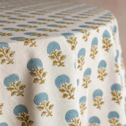 Graham & Green Table Cloths & Napkins|Table Cloths & Napkins<Asta Block Printed Tablecloths