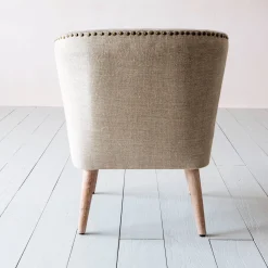 Graham & Green Armchairs<Audrey Silver Velvet Chair
