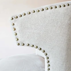 Graham & Green Armchairs<Audrey Silver Velvet Chair
