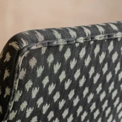 Graham & Green Armchairs<Avree Black Ikat Armchair