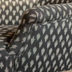 Graham & Green Armchairs<Avree Black Ikat Armchair