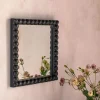 Graham & Green Wall Mirrors<Barnaby Black Square Wall Mirror