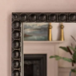 Graham & Green Wall Mirrors<Barnaby Black Square Wall Mirror