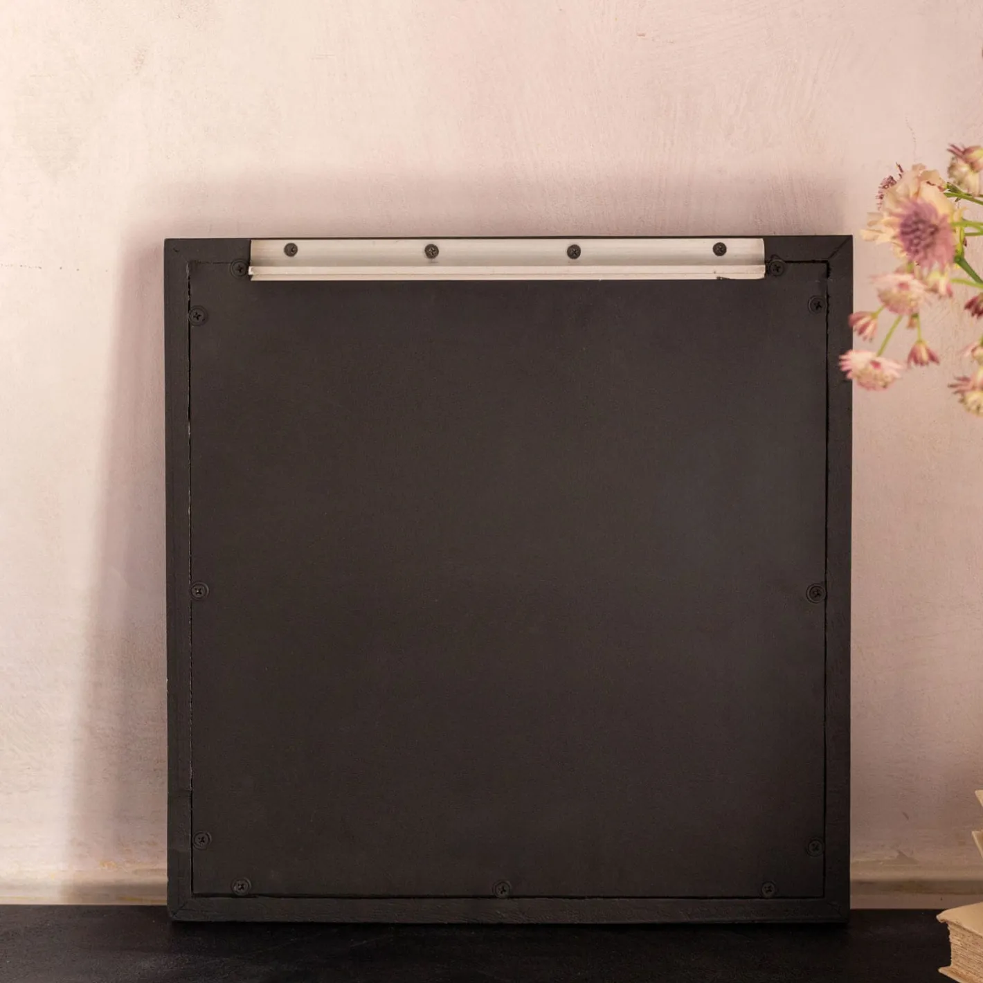Graham & Green Wall Mirrors<Barnaby Black Square Wall Mirror