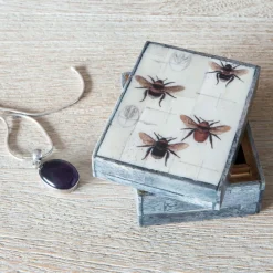 Graham & Green Decorative Accessories<Bee Print Bone Box