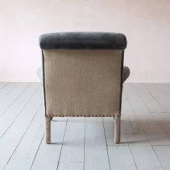 Graham & Green Armchairs<Bella Grey Velvet Armchair