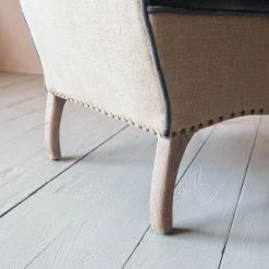 Graham & Green Armchairs<Bella Grey Velvet Armchair